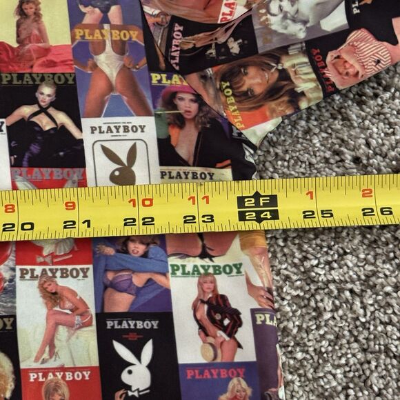 Playboy Centerfold Magazine Cover 90’s Y2K Button Shirt Men’s Size Large Vintage - Picture 8 of 10